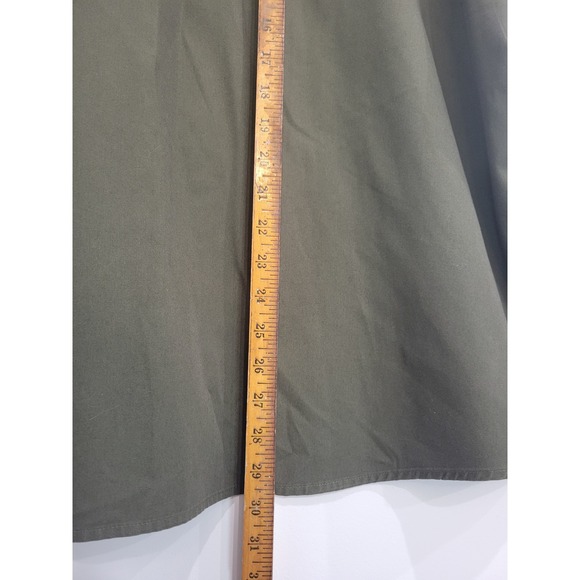 Jesse James Workwear Olive Green Button Up Short Sleeve Shirt Mens XL - Picture 6 of 6